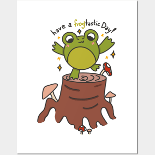 Cute frogtastic frog day design Posters and Art